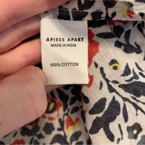 Apiece Apart La Paz Blouse Antonia Floral Peasant Top Size 2 - Picture 13 of 13